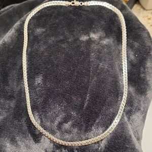 Sterling Silver 20 Inch Necklace 1/4 inch Wide 22 Grams Stamped 925. BRAND NEW!